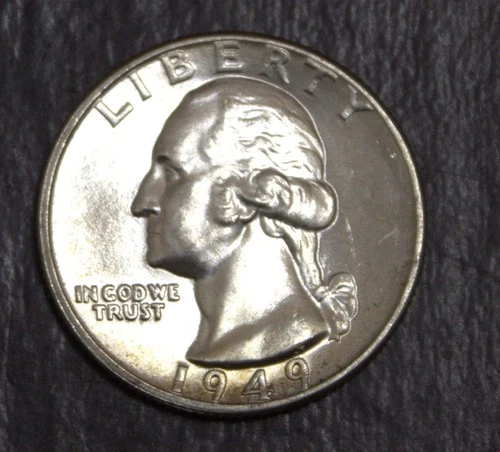 1949 Washington Quarter Choice BU   90% Silver Lot 4541