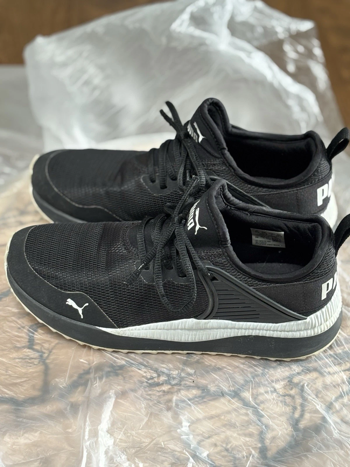 Sneaker Puma bambino ragazza Softride One4 tutto nero bianco