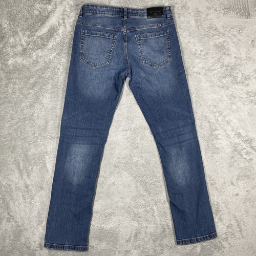 English Laundry Sutton Jeans Mens 32x32 Blue Slim Straight Denim Stretch Casual - Picture 9 of 13