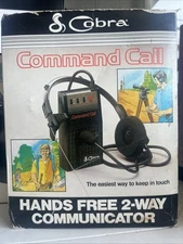 Cobra Command Call Hands Free 2-way Communicator headset