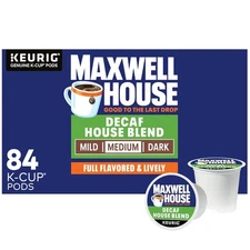 Savor 84 Single-Serve Decaf House Blend Medium Roast K-Cup Pods - Caffeine Free