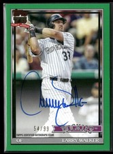 2026 Topps Series 1 #91A-LWA Larry Walker 1991 Green Auto 54/99