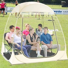 Sports Tent Instant Pop Up Tent Shelter with Sealed Floor Sun Shelter Clear B...