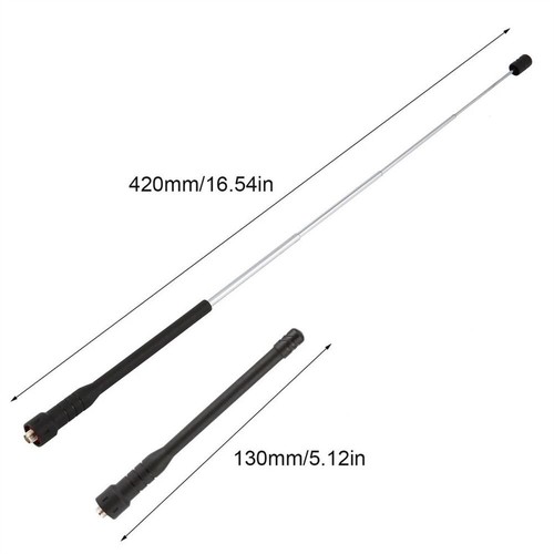 Communication Equipment Walkie-talkie Aerial Telescopic Antenna Gain Antenna - Zdjęcie 2 z 7
