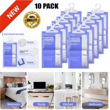 Moisture Absorbers Packets 10 Pack Dehumidifier Bags For Closet Hanging Humidity