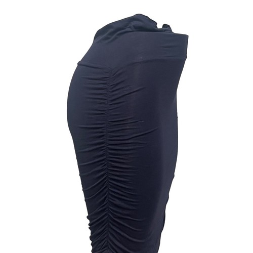 Angel Maternity Ruched Maternity Knee Length Skirt, Navy, S - Picture 6 of 10
