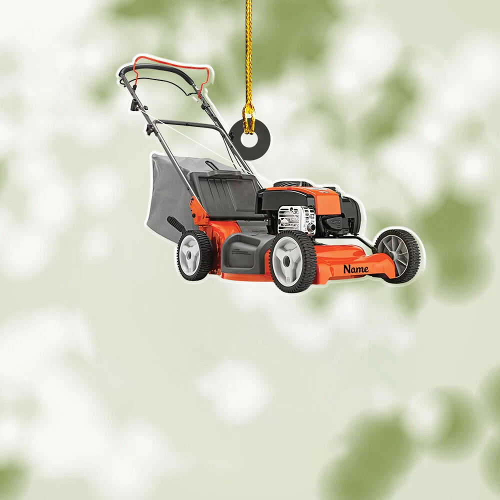 Hanging a lawn mower clearance