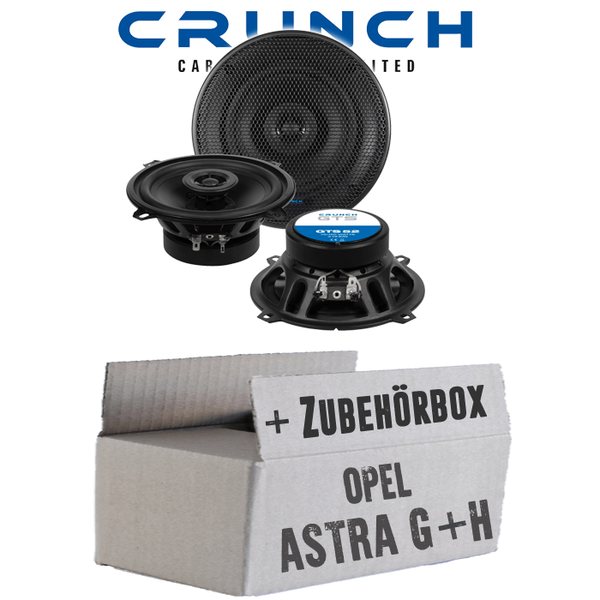 Crunch Lautsprecher FüR Opel Astra G+H Heck 13Cm TüR 2-Wege Koax Auto Einbauset-image