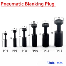 4mm-16mm Plastics Pneumatic Blanking Plug Hose Tube Push Fit Connector Air line