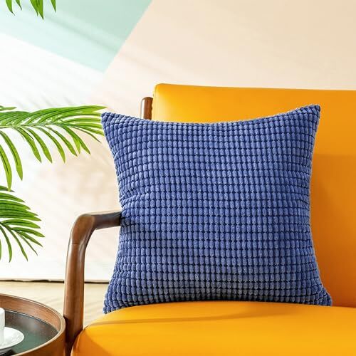 Throw Pillow Covers Pack of 2 Comfy 18" x 18" (Pack of 2) Dark Blue - Corn - Bild 4 von 7