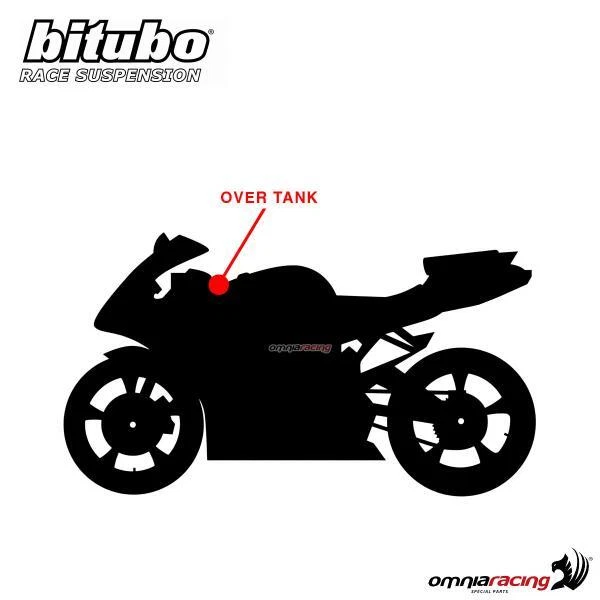 Ammortizzatore sterzo Bitubo sovraserbatoio nero Suzuki SFV650 Gladius 2009-2014 - Изображение 4 из 4