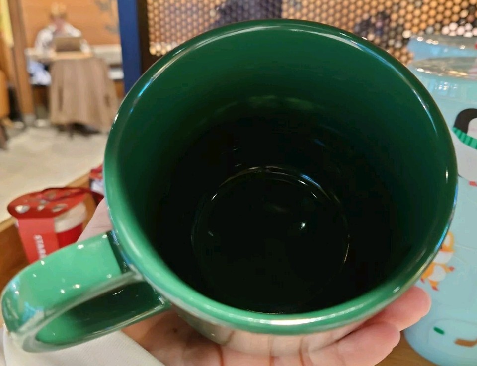 Starbucks Christmas/Holiday Mug Green Falling Star Limited 2024/UK, 11