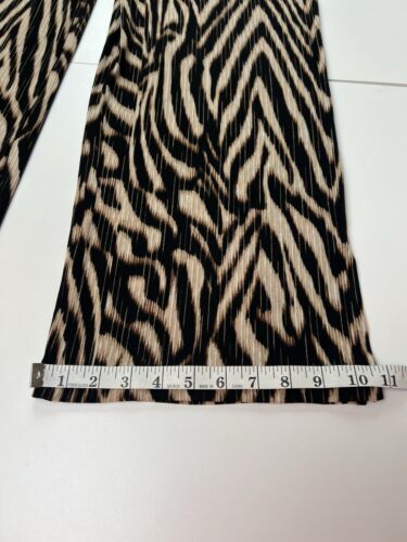Pantalones Palazzo Chico's Travelers Talla 2 (Grandes) Pierna Ancha Tirar en Estampado Animal - Imagen 3 de 11