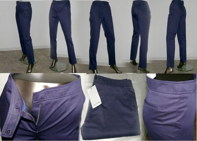 Lacoste HF 9443 S8Y Kadin Pantolon Cotton Jeans Chino Hose 42 44 Penonbre Navi