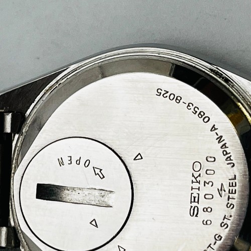 SEIKO KING CUARZO 0852-8025 esfera blanca día fecha 32,1 mm - Imagen 9 de 20