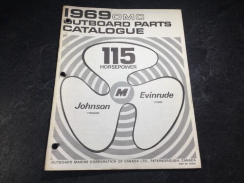 1969 Evinrude Johnson 115 HP livre de pièces hors-bord 115ESL69E 115983E Starflite V4 - Photo 1 sur 5