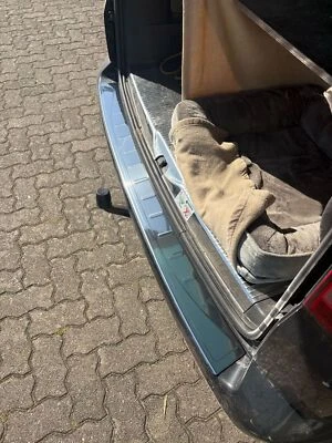 Passend für VW T6 Transporter Ladekantenschutz Edelstahl mit Abkantung Chrom - Bild 1 von 4