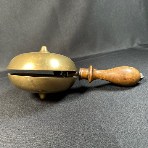 ANTIQUE FIRE ALARM OR "MUFFIN" TYPE BELL, VICTORIAN PERIOD 10” Long - Picture 8 of 8
