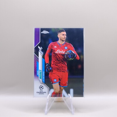 2019-20 Topps Chrome UCL Alex Meret Purple Refractor /250 #5 RC SSC Napoli