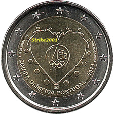 2 EURO COMMEMORATIVO PORTOGALLO 2024 SQUADRA OLIMPICA