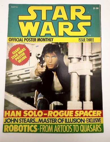 Star Wars offizielles monatliches Poster Magazin Ausgabe 3 Han Solo Artoo Threepio - Bild 1 von 9