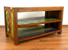 TV-Bank, Lowboard,Teakholz/Bootsholz, Sideboard, HiFi Tisch