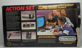 NES Nintendo Action Set TUTTO ORIGINALE COMPLETO CACCIA ALL'ANATRA. RARO, HTF, VINTAGE