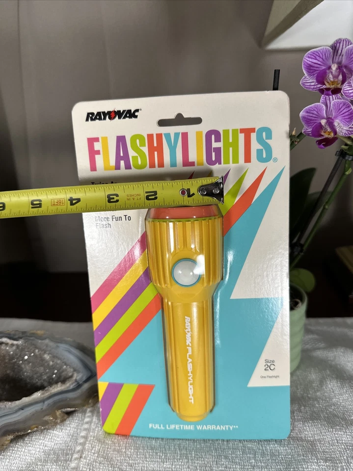 De colección DEADSTOCK Nuevo RAYOVAC Luces Intermitentes Linterna Colorida 2C FL2C Foto 3 de 4