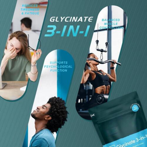 3 * Magnesiumglycinat 3-in-1 Komplex, 1800 mg Magnesium Nahrungsergänzungsmittel hohe Absorption UK - Bild 10 von 11