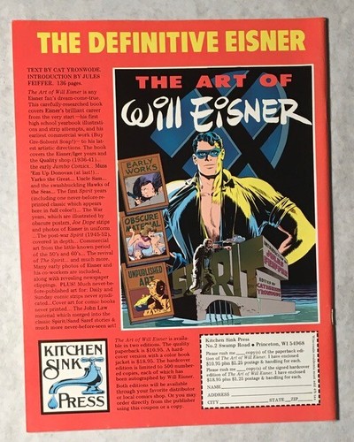 The Spirit #34 Comic Magazin 1982 Will Eisner, Küchenspüle, Milton Caniff - Bild 2 von 7