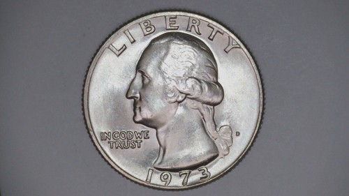 1973 D Washington Quarter Uncirculated GEM BU from mint set