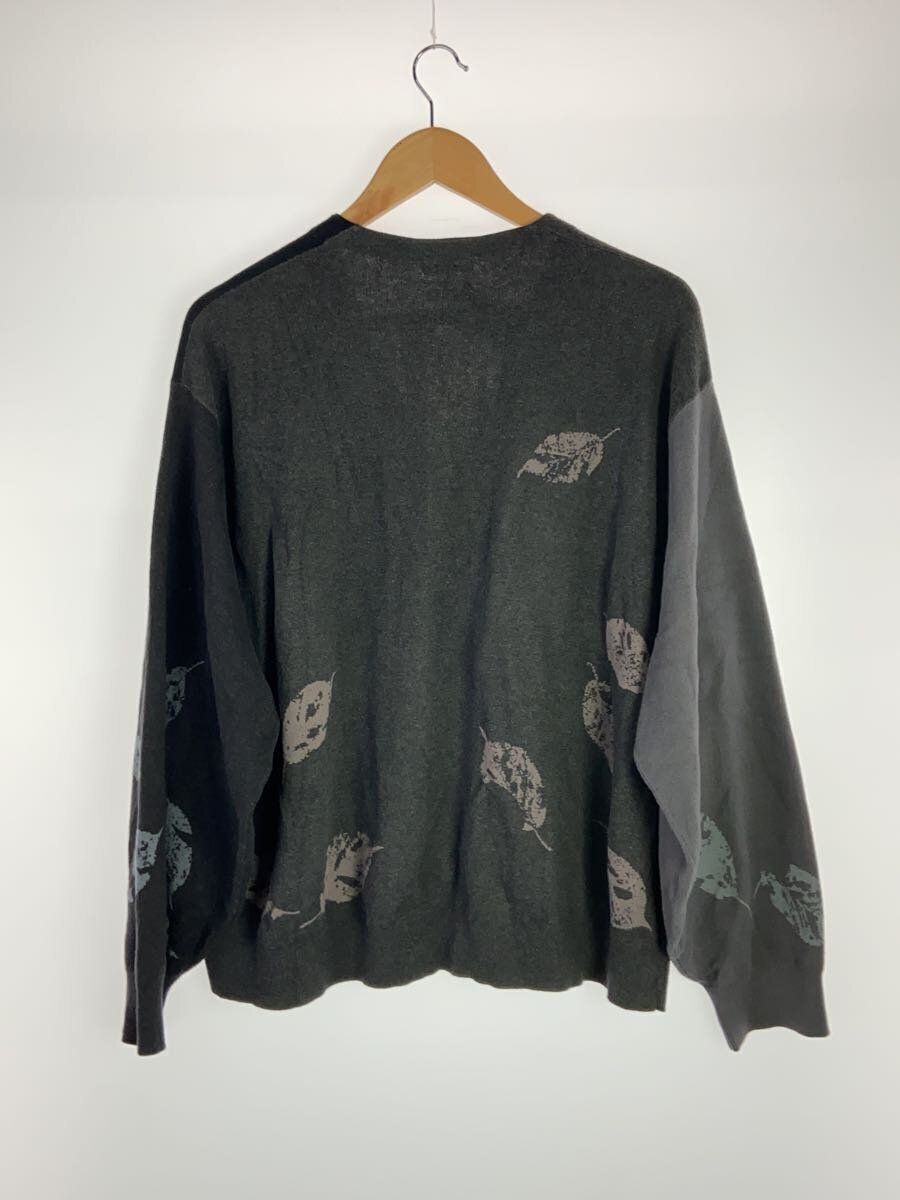 LAD MUSICIAN CARDIGAN COTTON WJQ KNIT LEAF (THIN 44 Gray LAD MUSICIAN CARDIGAN COTTON WJQ KNIT LEAF (THIN 44 Gray