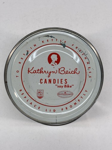 Kathryn Beich Butter Toffee Metal Can No Key Bloomington IL  50,60’s Very Clean - Picture 2 of 7
