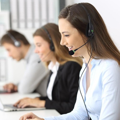 USB / 3.5mm Noise Cancelling Headset Headphones with Microphone PC Laptop Office - Picture 6 of 23