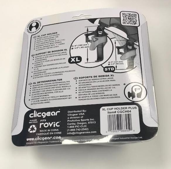 Brand New  Clicgear XL Cup Holder Same Day shipping