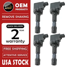 4 Ignition Coil Pack For 2009-2013 Honda Fit 1.5L UF626 30520RB0003 30520RB0013