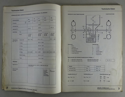 Manual de Taller Audi 80 B2 Tipo 81 4 Marchas Motor Cambio 014 / I Stand 09/1978 - Imagen 3 de 4