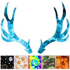 Deer Rack Antlers - Decal Sticker - Multiple Patterns Sizes - Ebn6720 Deer Rack Antlers - Decal Sticker - Multiple Patterns Sizes - Ebn6720