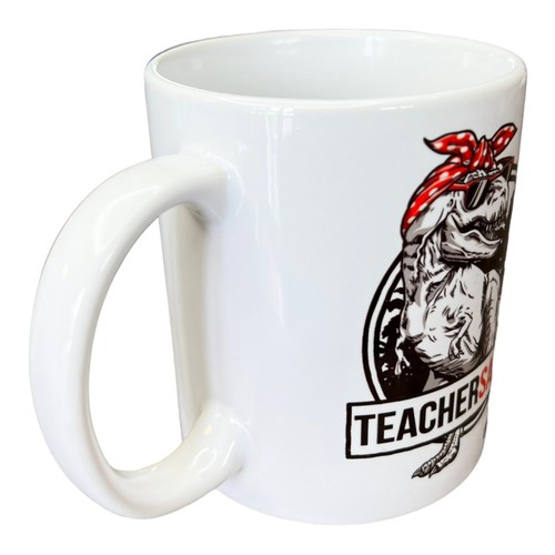 Teacher Mug Teachersaurus - Funny Teacher T Rex Dinosaur Mug - Picture 3 of 7