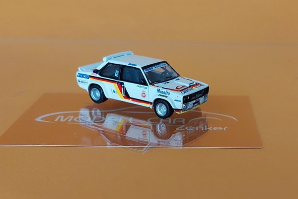 Brekina 22662 Fiat 131 Abarth No.1 Fiat Minolta Rally HunsrüCk Walter RöHrl 1980-image