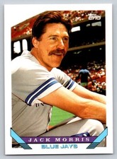1993 Topps #185 Jack Morris Toronto Blue Jays