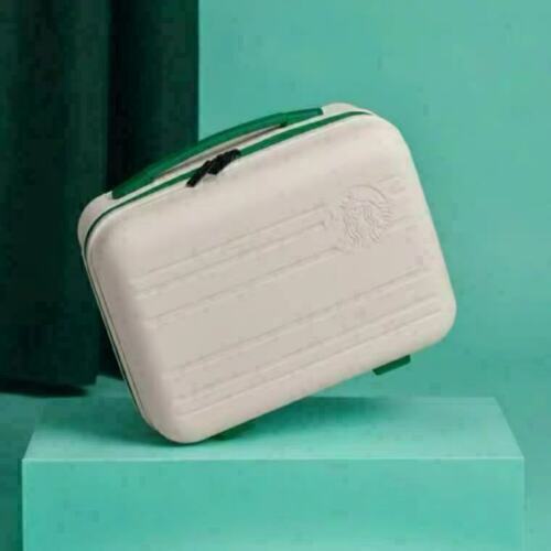 Starbucks Luggage Mini Handbag Cute Travel Storage Bag Carrying Case 14 inch Box - Picture 7 of 18