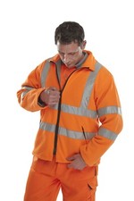B Seen Carnoustie High Visibility Reflective Fleece Jacket Colour Choice S-5XL