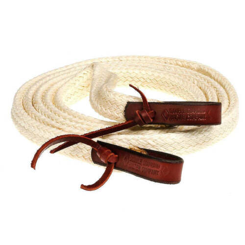 Double Diamond Flat Waxed Split Reins - Bild 2 von 5