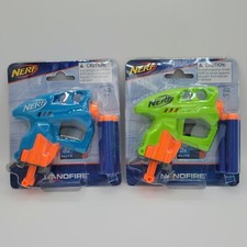 2 NERF Nanofire Hasbro Mini Dart Blasters with Darts