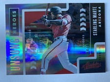 2020 Absolute Baseball Starling Marte Unsung Heroes Silver /99 Miami Marlins🔥🔥
