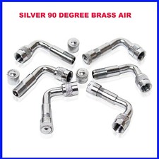 6 Brass Air 90 Degree Tire Valve Extension Adapter fit Electric Scooter Bike Car