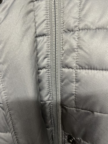 Lands End Coat Plus Sz 2X 20W /22W Primaloft Gray Midi Length Warm Winter Hood - Picture 6 of 22