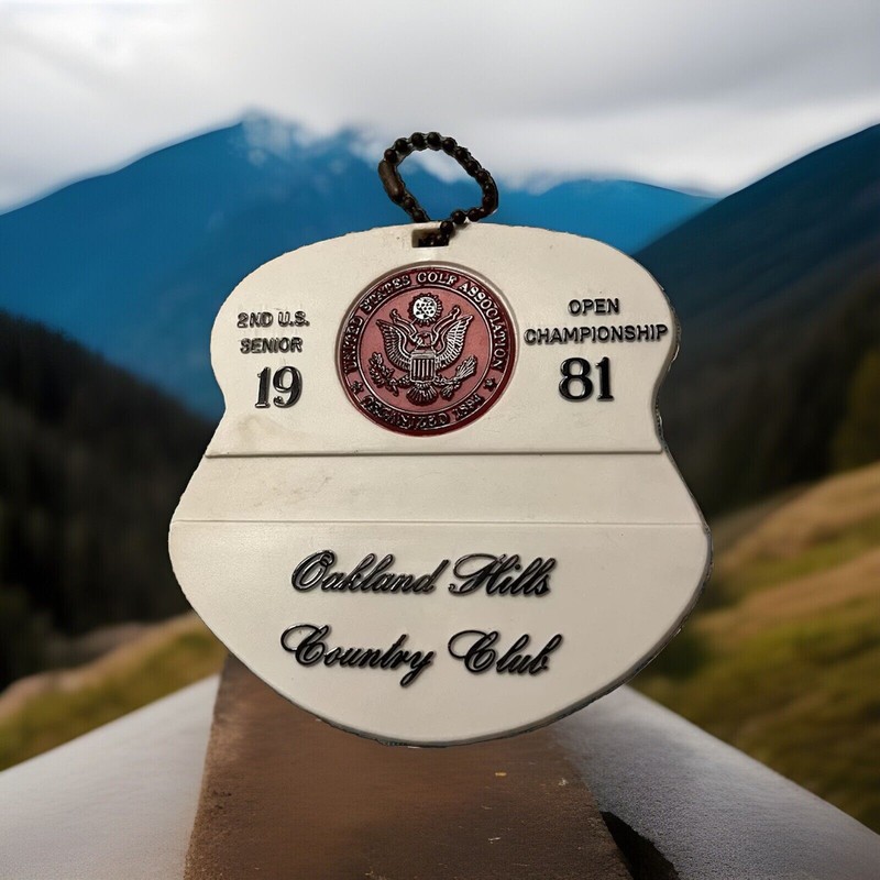 2nd USPGA Senior Open Championship Bag Tag (1981)-Oakland Hills G.C. - Michigan
