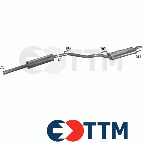 VW GOLF III BERLINE 3/5 PORTES 1.8 1995-1997 Ligne D'échappement Silencieux - Imagen 1 de 1